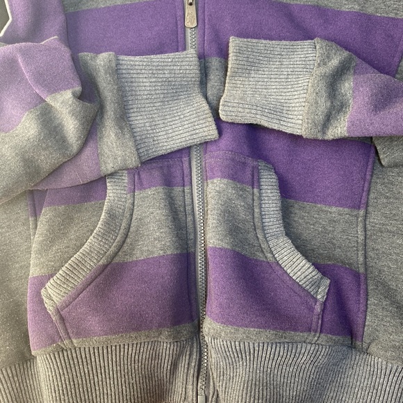 US Polo Assn. Junior's Striped Fleece Hoodie - Picture 8 of 11